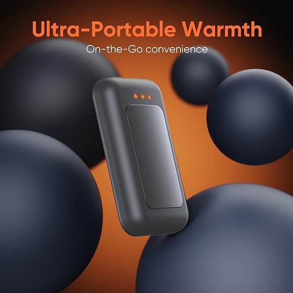 New Hand Warmers Rechargeable, 2 Pack 6400mAh Gray - Picture 3 of 6